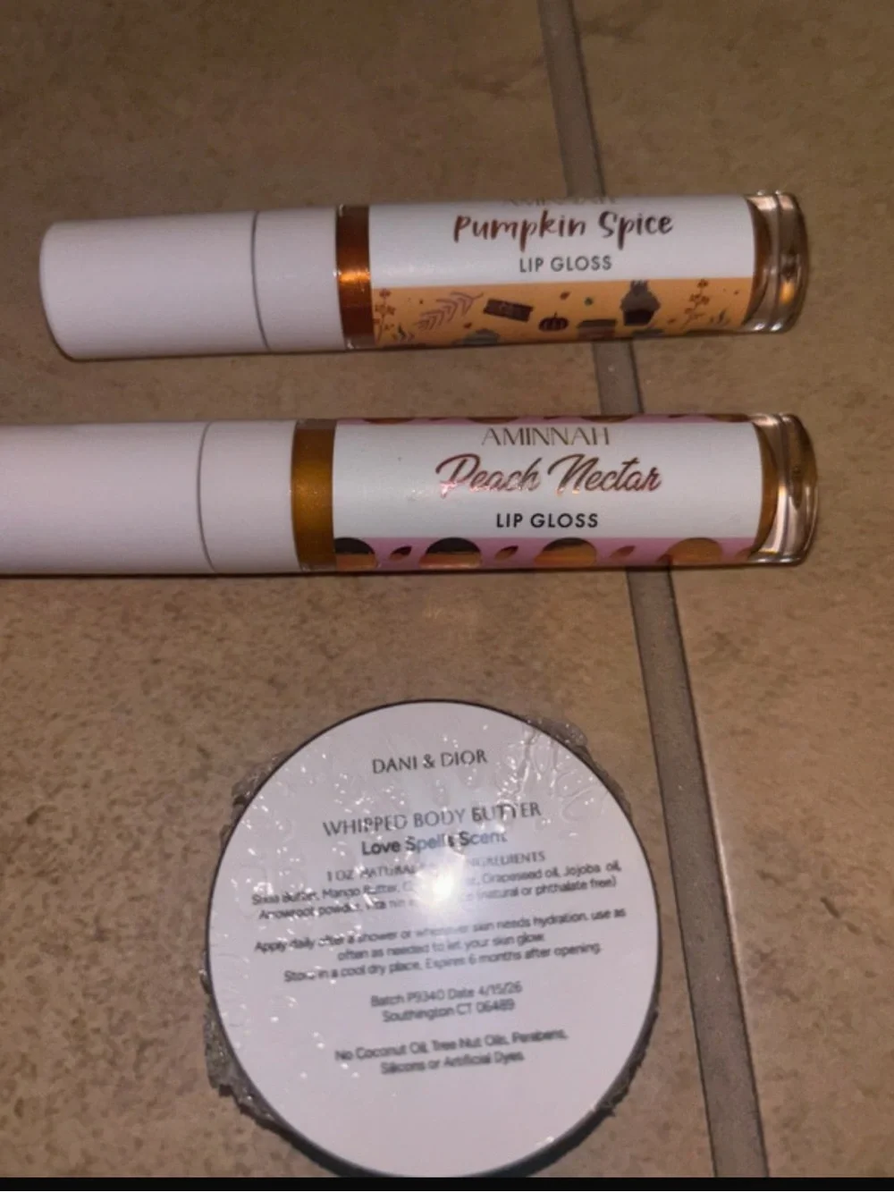 Aminnah Lip Gloss Bundle - Light Peach